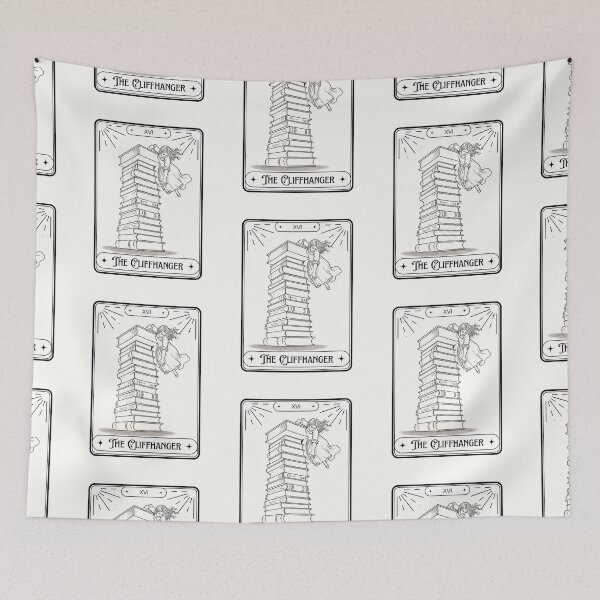 Item preview, The Cliffhanger Tarot Card - Funny Reader designed and sold by ZenReiArt.