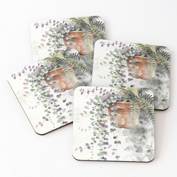 Item preview, Hanging waterfall amidst watercolor dew designed and sold by EduMaru_Arts.