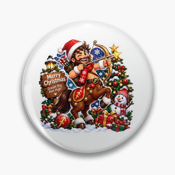 Item preview, Sagittarius Centaur Merry Christmas Dream Big designed and sold by Zodiac Celestial Art.