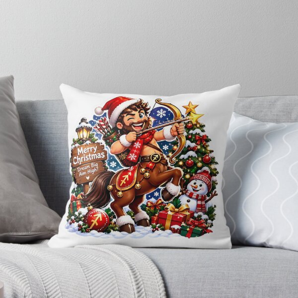 Item preview, Sagittarius Centaur Merry Christmas Dream Big designed and sold by Zodiac Celestial Art.