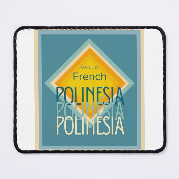 Item preview, French Polynesia Retro Surf Art Deco Design designed and sold by OndaLiza.