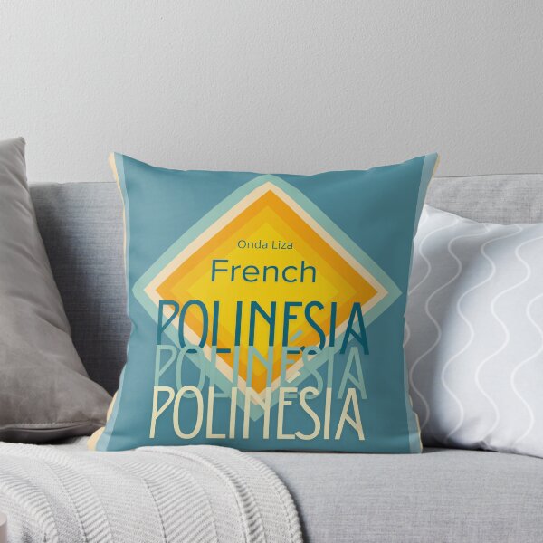 Item preview, French Polynesia Retro Surf Art Deco Design designed and sold by OndaLiza.