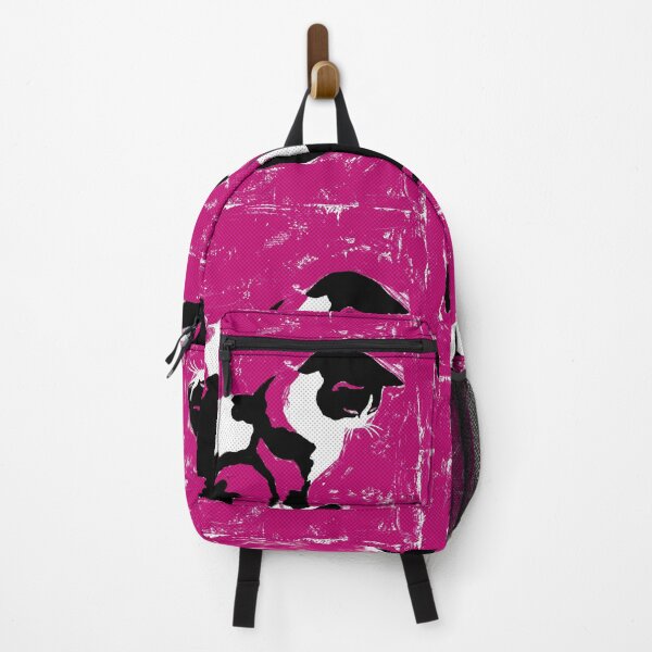 Item preview, Black and White Cat on Magenta Halftone designed and sold by Fani*.