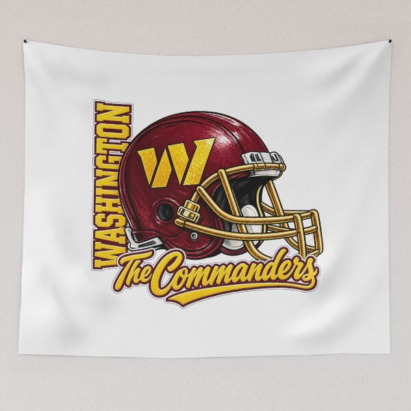 Aperçu de l'œuvre Logo du casque de football américain des Washington Commanders (NFL) créée et vendue par Graphix Nation.