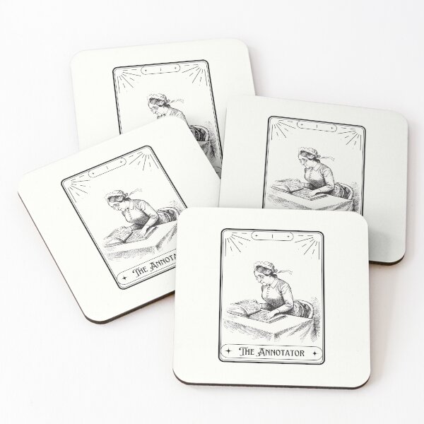 Item preview, The Annotator Tarot Card - Annotating Reader designed and sold by ZenReiArt.
