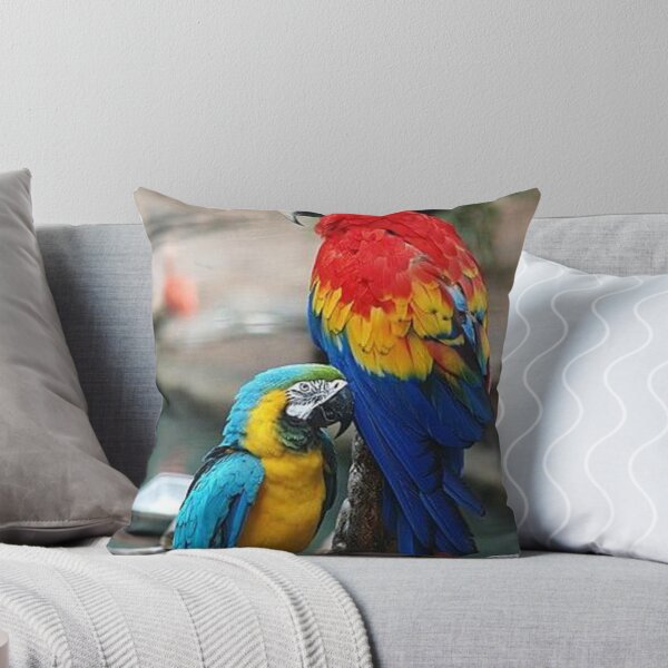 Item preview, Scarlet Macaw and Blue-and-gold Macaw Painting designed and sold by  @jwatts_Art.