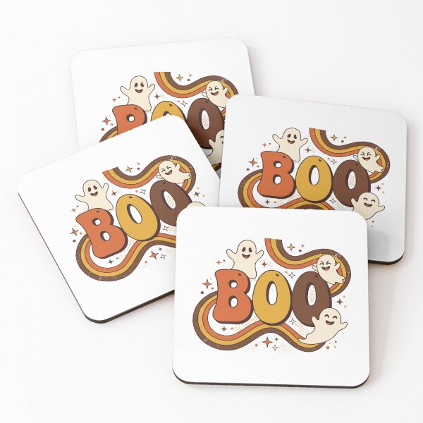 Item preview, Groovy Boo 70s Retro Halloween Ghosts Vintage Rainbow Art designed and sold by Pixele.
