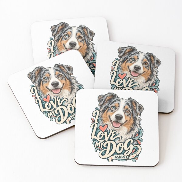 Item preview, I Love My Aussie - Painterly Portrait designed and sold by Mystik-Media.