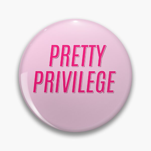 Item preview, Pretty Privilege Y2K Hot Pink Statement Baby Tee Aesthetic designed and sold by Sunset Press Studio.