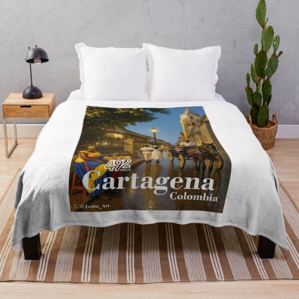 Item preview, Palenquera by the Cathedral, Cartagena at Dusk designed and sold by @jwatts_Art.