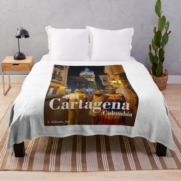 Item preview, Cartagena Cathedral at Night with Palenqueras designed and sold by @jwatts_Art.