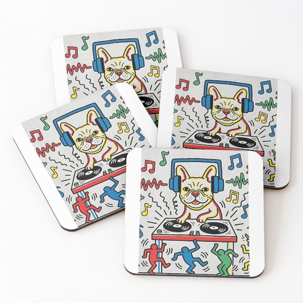 Item preview, Frenchie Vinyl DJ designed and sold by PictoVibe.