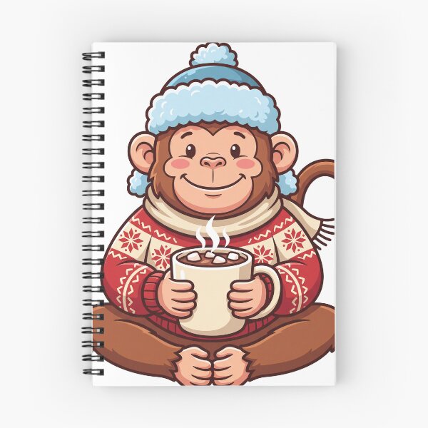 Item preview, Monkey Drinking Hot Chocolate designed and sold by FerdiEverywhere.