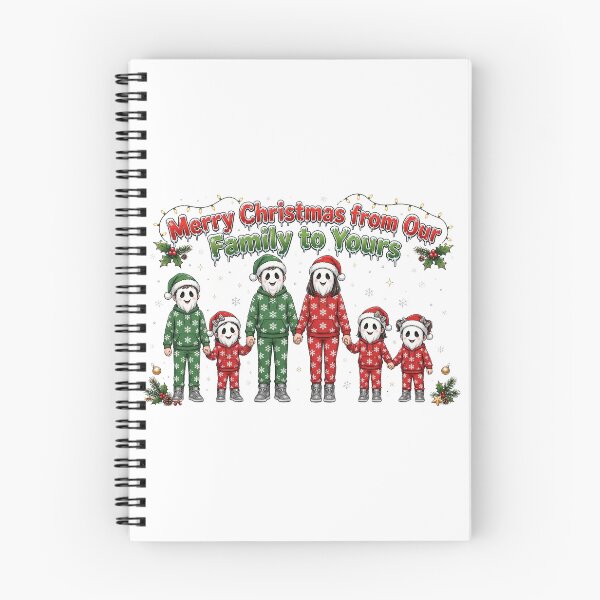 Item preview, Merry Christmas From Our Family To Yours Cute Matching Ghost Family Pajamas designed and sold by BoldcreationsM.