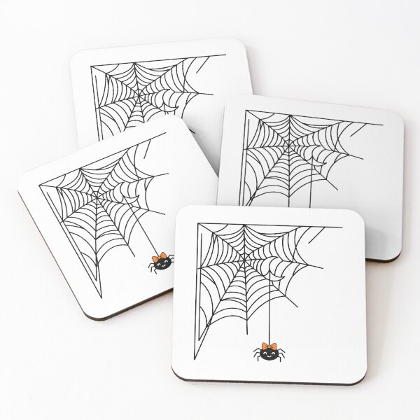 Item preview, Cute Spider Web Crescent Moon Minimalist Halloween Sticker designed and sold by Pixele.