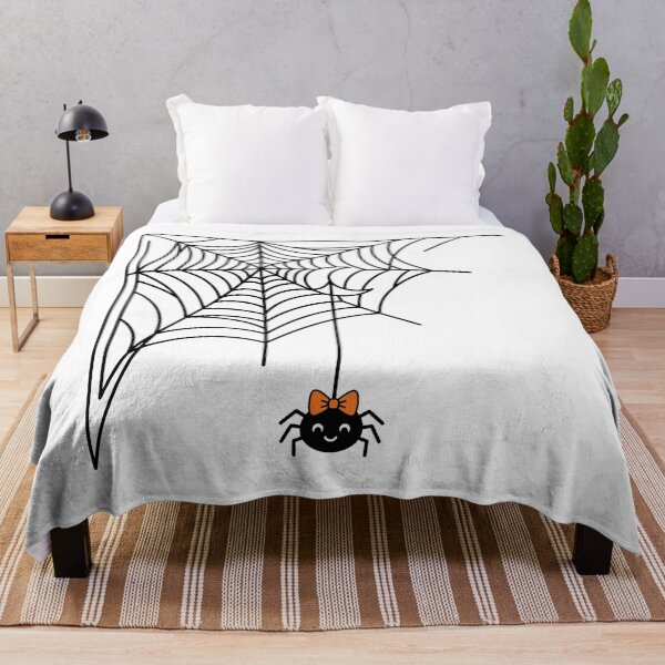 Item preview, Cute Spider Web Crescent Moon Minimalist Halloween Sticker designed and sold by Pixele.