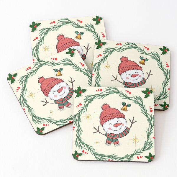 Item preview, Cute Snowman Wreath Christmas Winter Art designed and sold by Azurart2.
