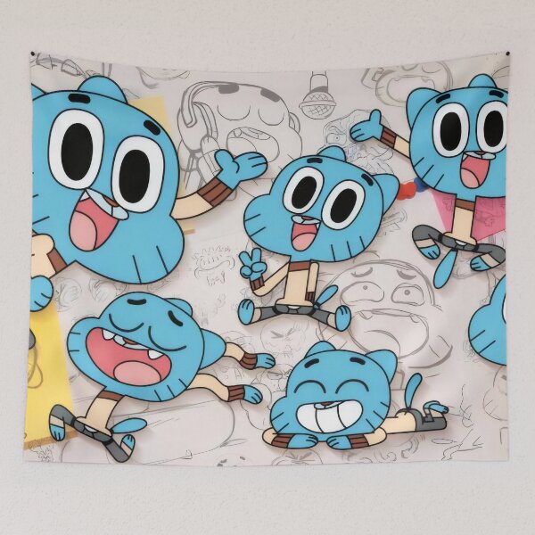 Item preview, Cute Blue Cat Character Expressions - Studio Model Sheet Sketch Poster designed and sold by Billy Morfo™.