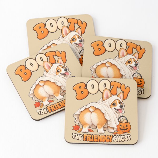 Item preview, Booty the Friendly Ghost – Funny Corgi Halloween designed and sold by Blanczet.
