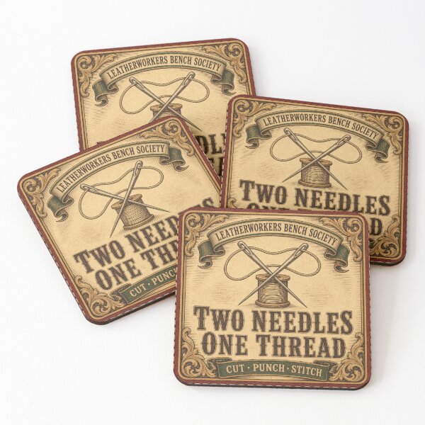 Item preview, Two Needles One Thread Leatherworker Gift designed and sold by BoosterShop.