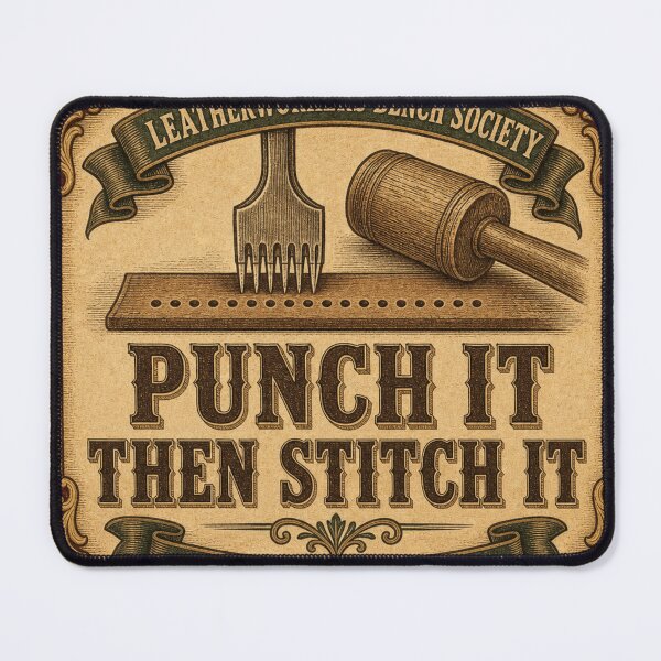 Item preview, Punch It Then Stitch It Leather Stitching designed and sold by BoosterShop.