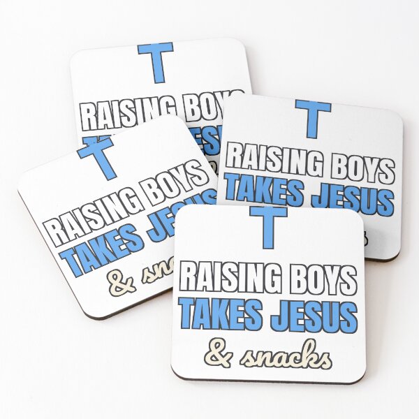Item preview, Raising Boys Takes Jesus and Snacks - Funny Christian Mom designed and sold by dominionartist.