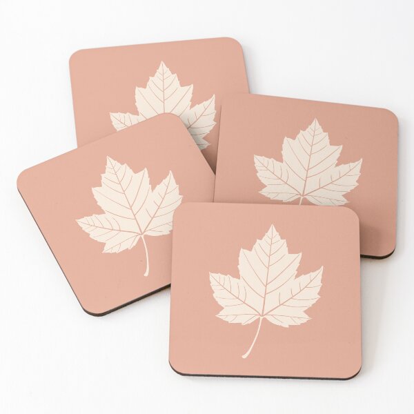 Item preview, Cream Maple Leaf on Terracotta – Warm Autumn Art designed and sold by Nasdigitalart.