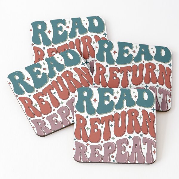 Item preview, Read Return Repeat Groovy Librarian Reader Teacher Book Lover Classic T-Shirt designed and sold by KeathyArt.