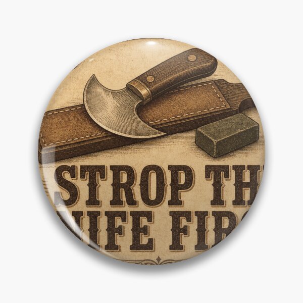 Item preview, Strop the Knife First Leather Tools Gift designed and sold by BoosterShop.