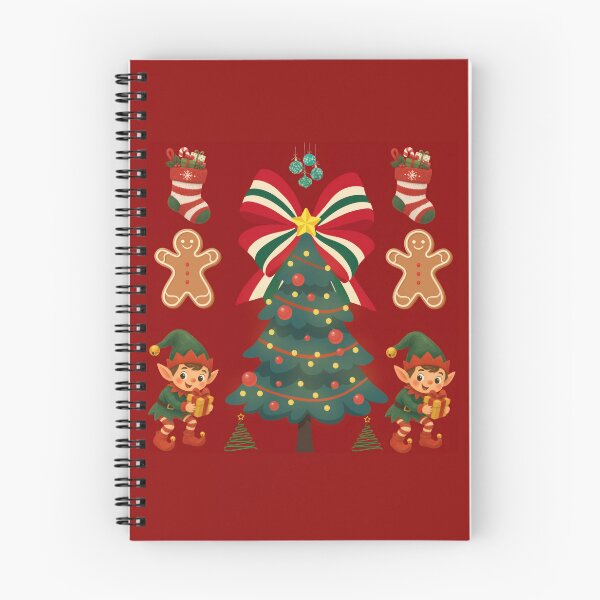 Item preview, Cute Christmas Tree Elves Pattern designed and sold by Azurart2.