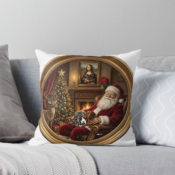 Item preview, Santa at Home with His Two Dachshunds Oversized T-Shirt designed and sold by BlaqboyDesigns.