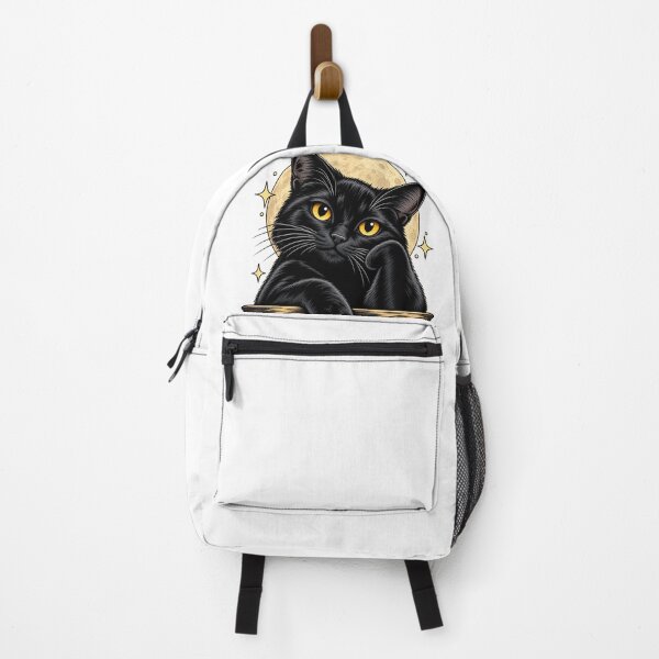 Item preview, Black Cat Magic – Vintage Gothic Cat designed and sold by medo-shop7.