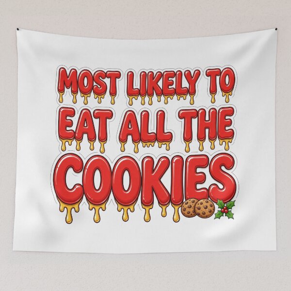 Item preview, Most Likely To Eat All The Cookies Funny Christmas Shirt designed and sold by BoldcreationsM.