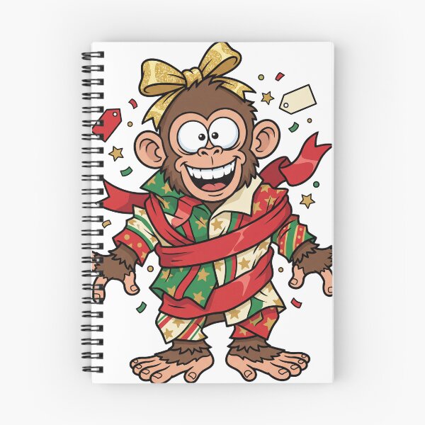 Item preview, Monkey Wrapped Like a Christmas Present designed and sold by FerdiEverywhere.