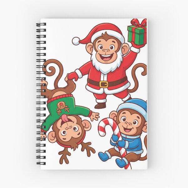 Item preview, Three Monkeys Christmas Party designed and sold by FerdiEverywhere.