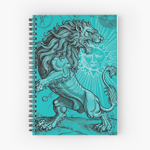 Item preview, Alchemical Green Lion Devouring the Sun in Teal designed and sold by Fani*.