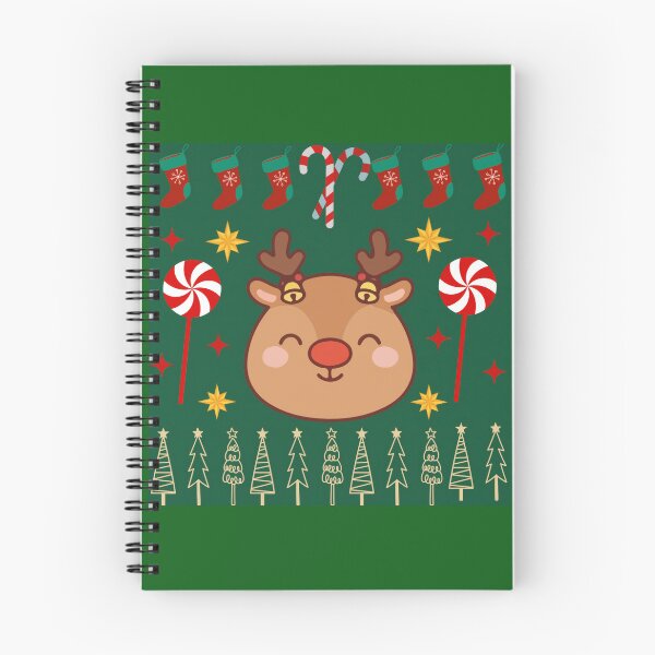 Item preview, Cute Reindeer Christmas Tree Pattern designed and sold by Azurart2.