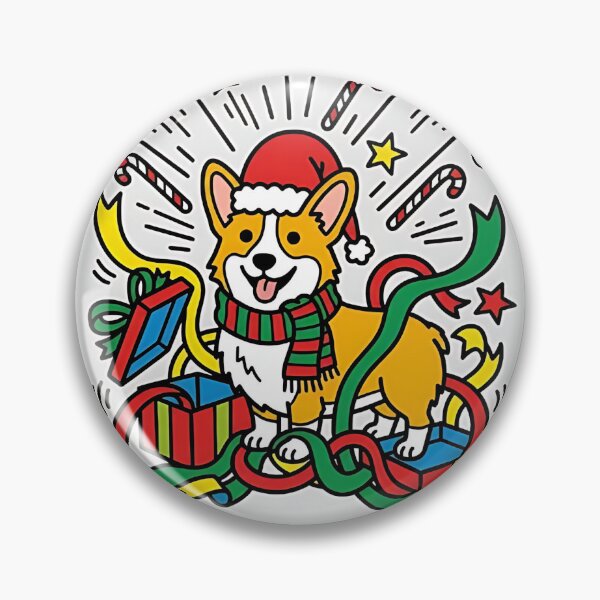 Item preview, Corgi Christmas Gift Wrapper designed and sold by PictoVibe.