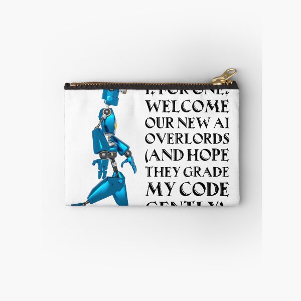 Item preview, AI Overlords Funny Code Humor Tech designed and sold by Mini Pixel Perfect Co..
