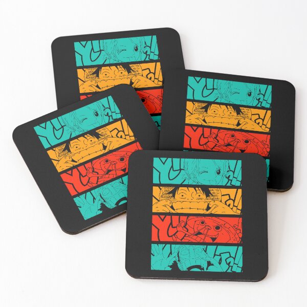 Item preview, Retro Shout Panels Teal Orange Red designed and sold by ManyManyFaces.