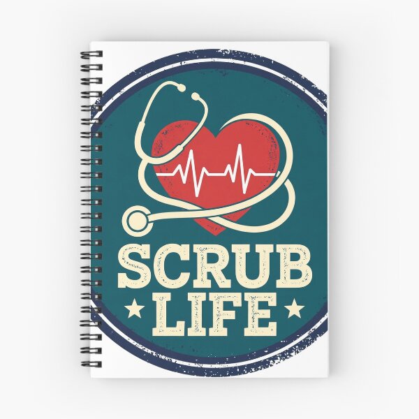 Item preview, Scrub Life Funny Nurse Vintage Badge designed and sold by mahi1design.