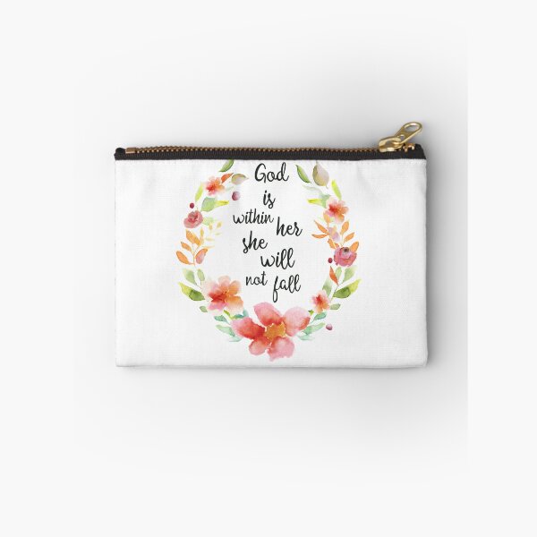Item preview, God is with her she will not fall Psalm 46:5 designed and sold by BlueDoorStudio.