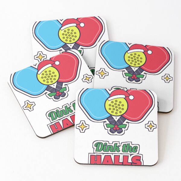 Item preview, Dink the Halls Funny Pickleball Christmas Paddles Santa Hat designed and sold by Laminou91.
