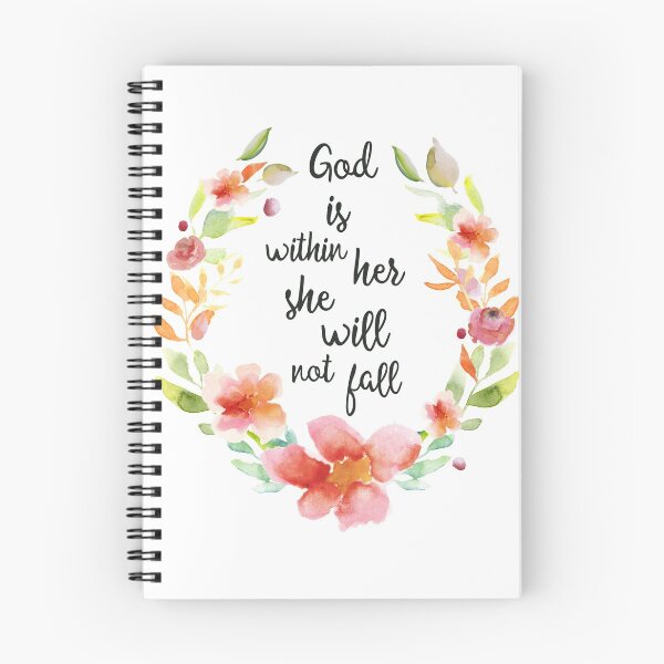 Item preview, God is with her she will not fall Psalm 46:5 designed and sold by BlueDoorStudio.