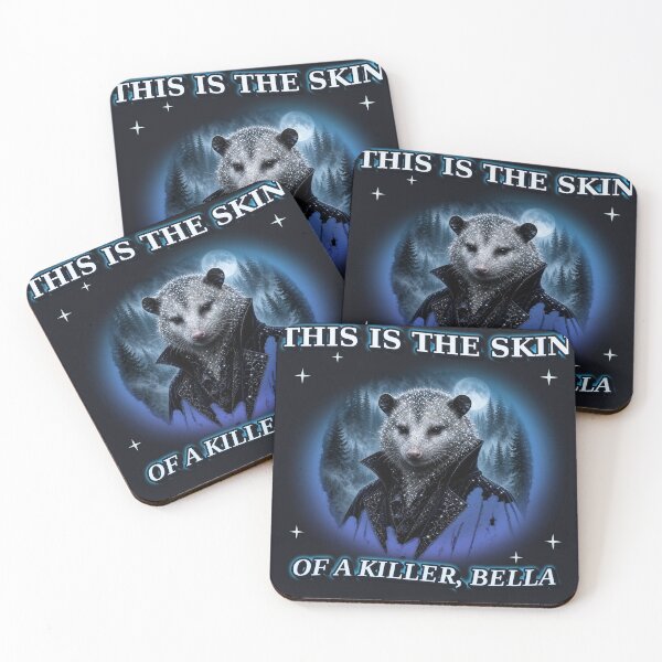 Item preview, This Is The Skin Of A Killer Bella Sparkle Vampire Possum Word Art Meme designed and sold by Sunset Press Studio.