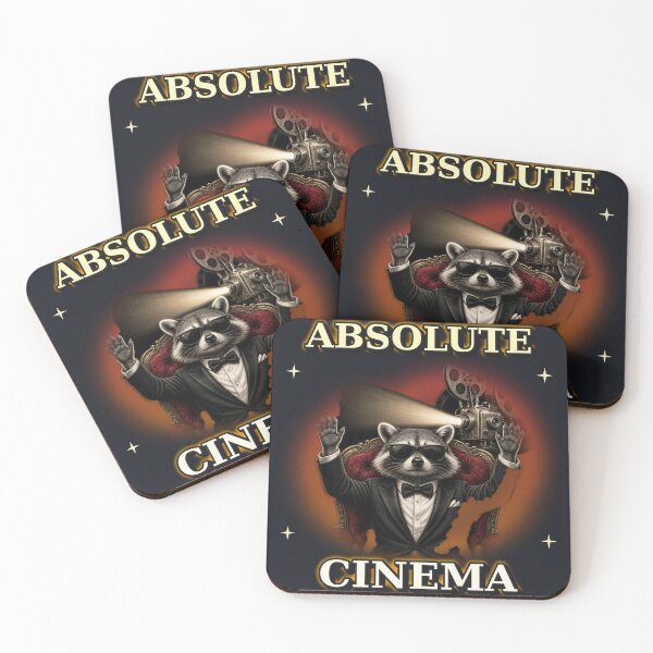 Item preview, Absolute Cinema Director Raccoon Cinephile Film Bro Retro Movie Meme designed and sold by Sunset Press Studio.