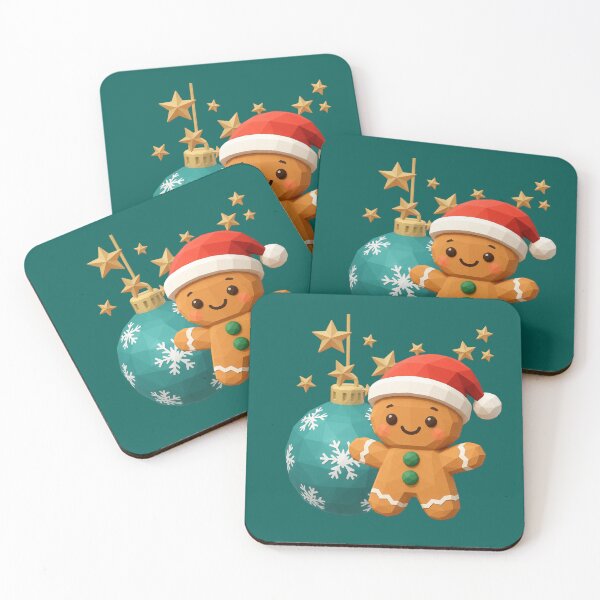 Item preview, Christmas Gingerbread Cookie with Sphere and Stars designed and sold by ArtMochis.