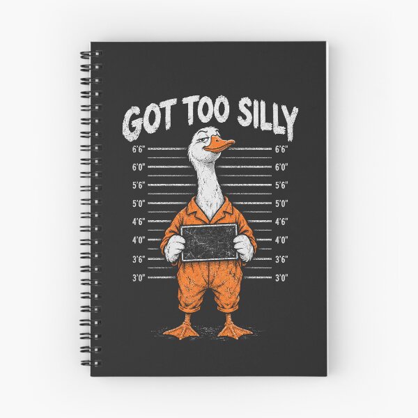 Item preview, Got Too Silly – Goose Mugshot designed and sold by Quirky Cotton Collective.