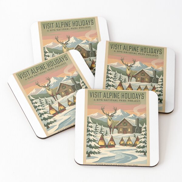 Item preview, Reindeer Alpine Christmas Market designed and sold by PictoVibe.