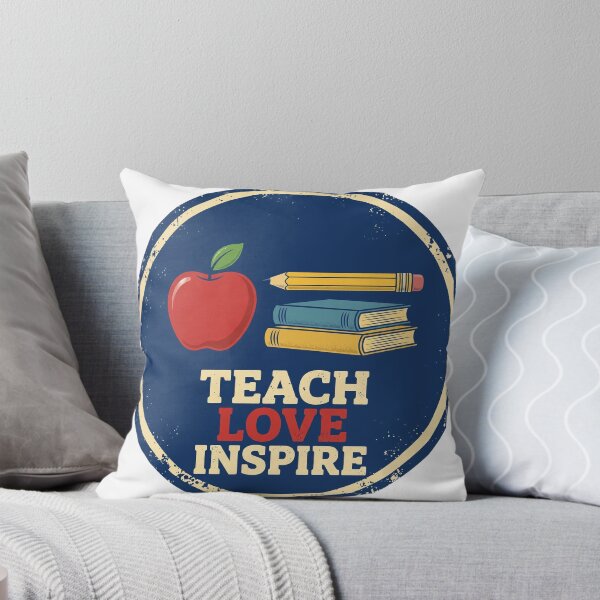 Item preview, Teach Love Inspire Teacher Vintage Badge designed and sold by mahi1design.